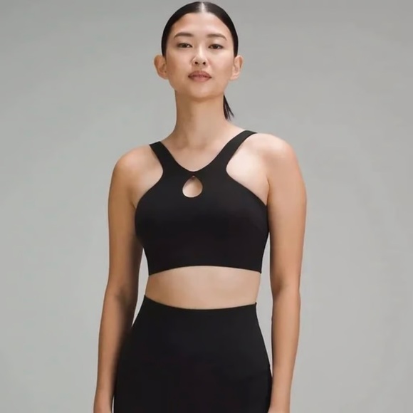 lululemon athletica Other - Lululemon Smooth-Cover Front Cut-Out Yoga Bra Black Size 4